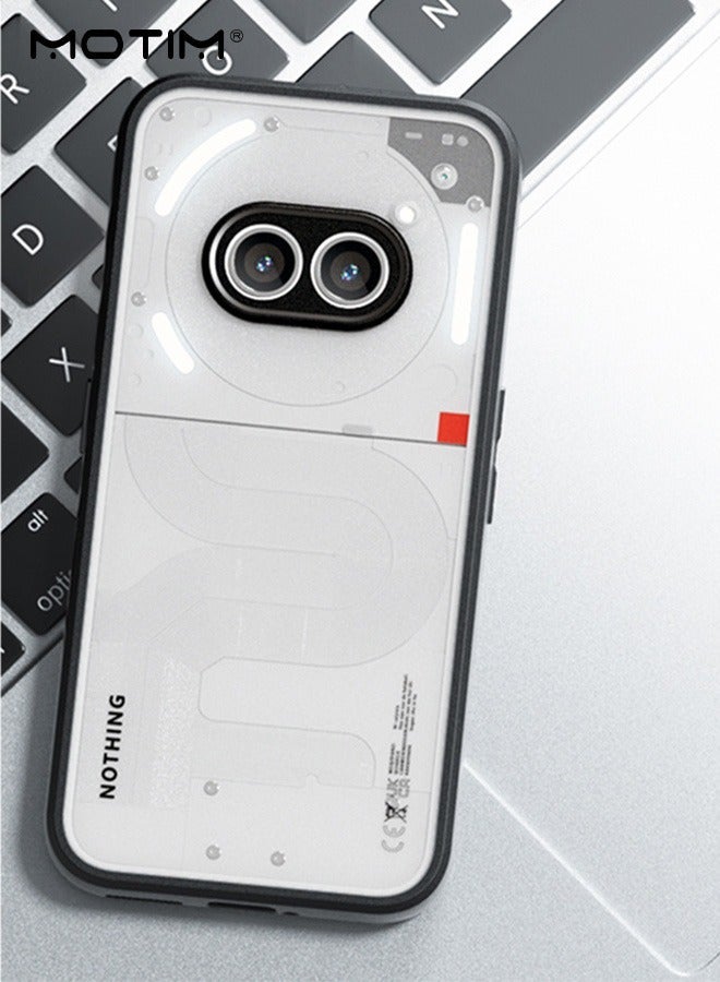 موتيم غطاء هاتف 2A لا شيء هاتف 2A شفاف، حماية من السقوط من الدرجة الأولى، ظهر كمبيوتر صلب شفاف، لا اصفرار في الوسادة الهوائية المضادة للسقوط، غطاء واقي من الصدمات - Image 1